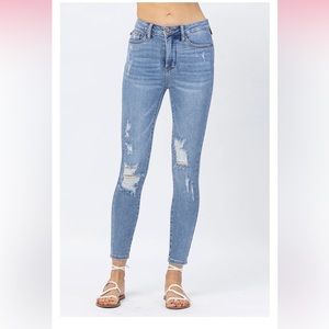 Judy blue control top skinny jeans tummy control style 88426 size 14W